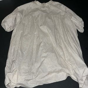 Everlane mini dress. High neck with puffy sleeves. Size medium.